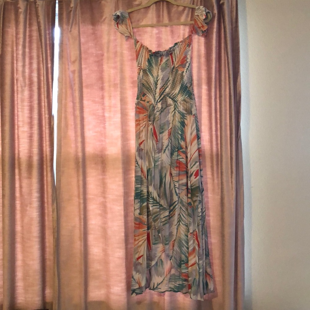 Off the shoulder maxi dress
